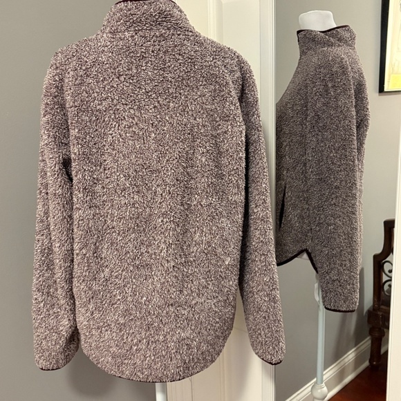 🍂🍁St. John's Bay Faux Fur/Sherpa 1/4 Zip Pullover - Unisex - Picture 3 of 10